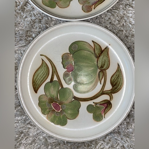 Denby Langley Troubadour Salad Plate Stoneware Pottery set of 4 - Picture 5 of 8